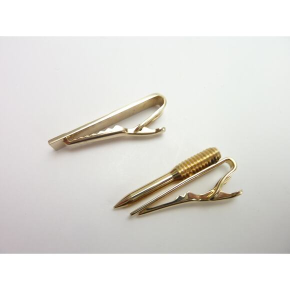Screw Bold Tie Bar SWANK Tie Clip Vintage Tie Clasp Men Wedding Jewelry - Picture 3 of 4